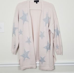 Lane Bryant Blush Pink Open Cardigan Star